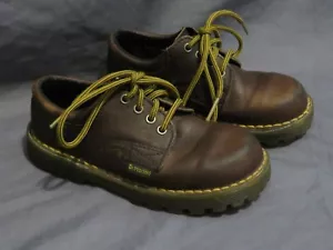 Vintage Original Doc Dr. Martens England Brown Shoes Lace Up Oxford Child Size 9 - Picture 1 of 6