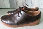 Clarks Mens Active Air Oakland Dark Brown Leather Casual Shoes UK10 EU44