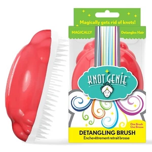 Knot Genie Original Detangling Brush Corally-Q for Wet or Dry Hair - Picture 1 of 7