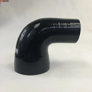For elbow Silicone hose 90 degree 3" to 2" reducer COUPLER intercooler black - Bild 1 von 6
