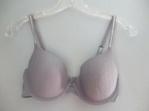 Lily of France Women's Size 36 C Solid Gray Underwire Full Coverage Bra