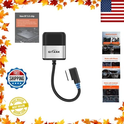 Audi & Mercedes Bluetooth Adapter 5.0 Car with AptX HD for Audi MMI 3G AMI Music - Image 1 of 4