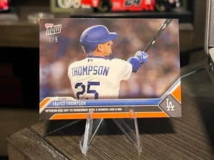 2023 MLB Topps NOW Card #27 Trayce Thompson Orange Parallel /5 LA Dodgers - Picture 1 of 2