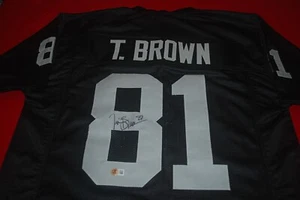 TIM BROWN OAKLANS RAIDERS Signed Jersey Beckett Witnessed 1W522529 - Picture 1 of 4