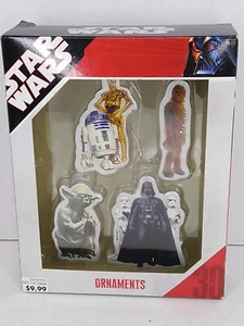 Star Wars 4 Stück Weihnachtsschmuck C3PO R2 Yoda Darth Vader Troopers Chewbacca - Bild 1 von 5