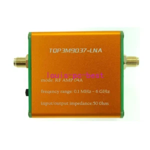 100k-6GHz pełnopasmowy wzmacniacz HF FM VHF UHF RF przedwzmacniacz ultra-niski poziom hałasu - Zdjęcie 1 z 4