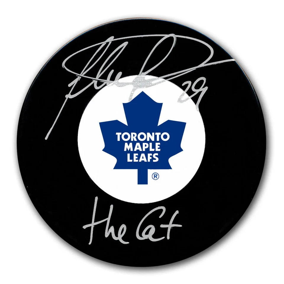 Felix Potvin Toronto Maple Leafs THE CAT Autographed Puck — 第 1/1 张图片
