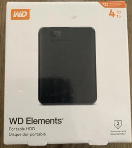 WD Elements - 6 To - Disque dur portable - WDBHJS0060BBK-WESN. Neuf scellé en usine - Photo 1/4