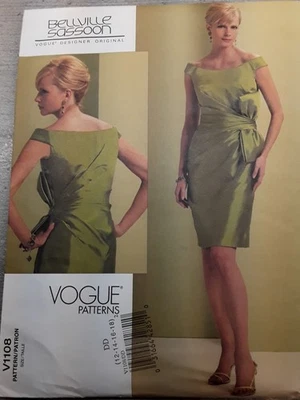 V 1108 Vogue Patterns Schnittmuster Kleid US 12 - 18/ D 38 - 44,   unbenutzt - Bild 1 von 3