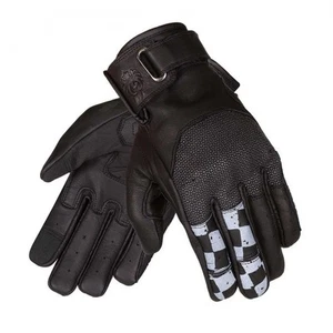 Guantes de moto Merlin para hombre - Valor D3O cuero RACER (Negro) - Imagen 1 de 2