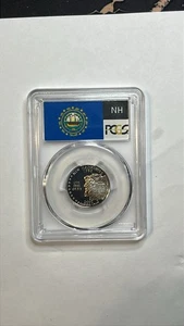 New Hampshire State Quarter 2000-S Cloudy Silver Proof MS 69 PCGS - Picture 1 of 4