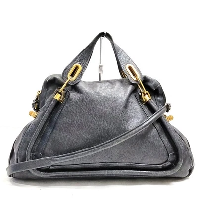 NO TARIFF Chloe Hand Bag Black Leather 4746753 - Image 1 of 4