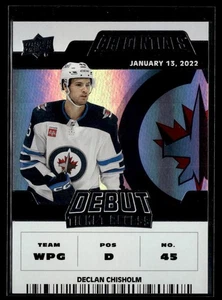 2022-23 Upper Deck Credentials Debut Ticket Access #105 Declan Chisholm /999 RC - Picture 1 of 2