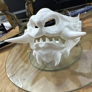 Oni Samurai Maske 3D gedruckt Low Poly - Bild 1 von 6