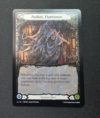 Flesh and Blood - Arakni Huntsman MARVEL Cold Foil - LP - Image 1 of 2