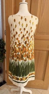 Perrenial Bloom Shift By Anna Sui Tulip Garden Dress 4 Linen Anthropologie - Picture 1 of 15