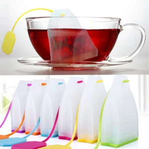 Kunststoff Filter Silikon Tee I Teesieb Fixierbeutel Blatt Dip Lose Teeei - Bild 1 von 18