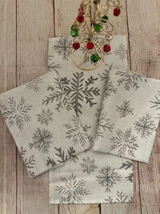 Lenox (3) Alpine Shimmer Servietten, 19" x 19" (Neu ohne Etikett) - Bild 1 von 4