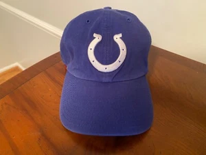 47 Brand Indianapolis Colts Hat Cap Strap Back NFL Football Blue Adjustable EUC - Picture 1 of 5