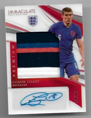 2021 Panini Immaculate Jersey Auto Card : Conor Coady #14/16 - Image 1 of 2