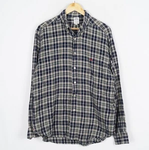 REPLAY Men's Flannel Shirt Size XL Regular Fit Check Cotton Blue ma11349 - Picture 1 of 7
