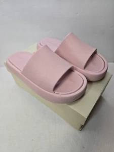 J Slides Sandals Womans 8M Light Pink Eva Squish Beach Slide Casual Comfort - Picture 1 of 11