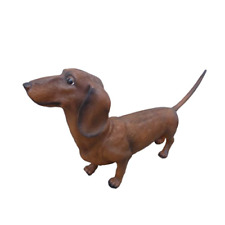 Interessante abstrakte moderne Skulptur eines Hundes, Figurenhöhe 78 cm.