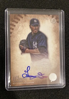 2015 BOWMAN INCEPTION PROSPECT LUIS SEVERINO RC AUTO #PALS - Image 1 of 2
