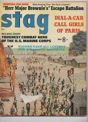 Stag Vol. 16 #10 0.5 PR Atlas Magazines 1965 Mens Adventure Pulp - Image 1 of 2