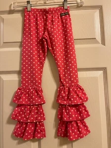Matilda Jane Red Friends Forever Bianca Bennys Girls Pants Size 4 - Picture 1 of 3