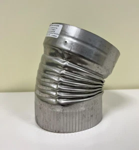 HEATFAB Saf-T-Liner 6" 30 Degree Flex Elbow 304 Stainless Steel - Picture 1 of 3