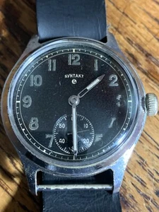 Vintage SYNTAKT D German Military Issue WWII Watch - Picture 1 of 3