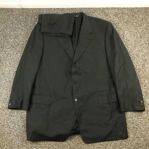Canali Suit 100% Pure Wool Grid Checked Charcoal Gray 48R 40x28 - Picture 1 of 17