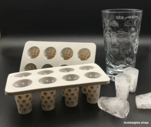 Dubbeglas Eiswürfel Silikonform - 2 Stück (auch als Backform verwendbar) - Bild 1 von 1