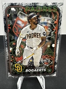 💥2024 Topps Holiday Holiday Tree #H80 Xander Bogaerts San Diego Padres - Picture 1 of 2