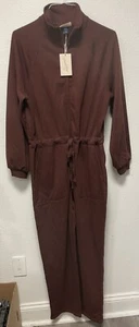 UNIVERSAL THREAD BRAUN FLEECE EINTEILER JUMPSUIT HOSE GR. L NEU MIT ETIKETT - Bild 1 von 3