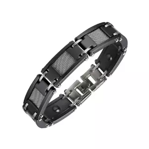 Men's Hi Fashion Black Ceramic Bracelet - Picture 1 of 3