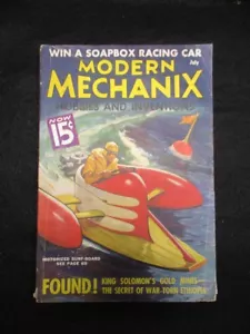 Vintage Modern Mechanix magazine July 1936 - Picture 1 of 3