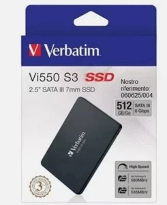 VERBATIM VI550 INTERNAL SATA III 2,5" 512GB (A/N 49352) nuovo - Picture 1 of 1