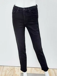 Pantalones de mezclilla Hudson de pierna recta negros blancos a rayas mezcla algodón 27 - Imagen 1 de 5