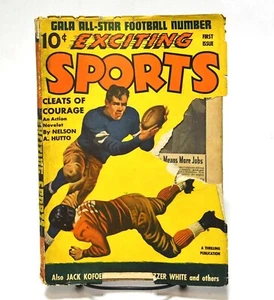 VINTAGE WINTER 1941 FIRST ISSUE EXCITING SPORTS MAGAZINE FICTION STORIES - Picture 1 of 8