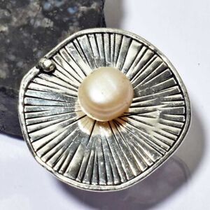 Pearl Ethnic Handmade Ring Jewelry US Size-6.25 AR 49896