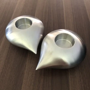 Aava - Droplet Tea Light Holders - New Gift Set of 2 Holders Designed In Finland - Picture 1 of 12