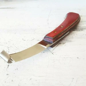 Cuchillo de casco de hoja recta para diestros con mango de por vida - The Heritage Forge - Imagen 1 de 2