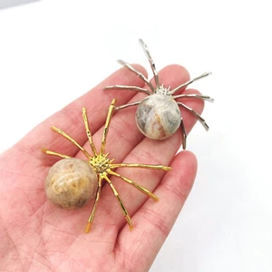 Araña ágata loca natural esfera Reiki cristal cuarzo curación decoración 5 un. - Imagen 1 de 6