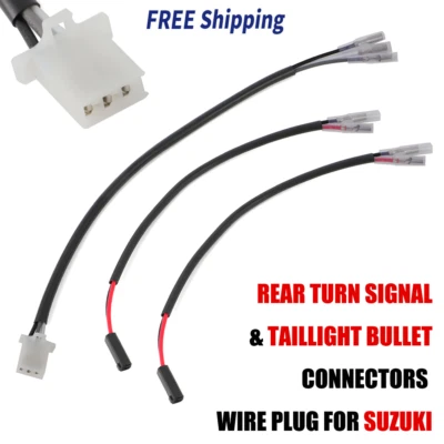 Adaptador de arnés de cables de luz trasera para Suzuki DRZ400S SL DRZ400SM SML 2000-22 Foto 1 de 4