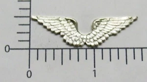 19494          Matte Silver Oxidized Victorian Wing Jewelry Finding - Picture 1 of 1