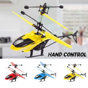Helicopter Induction Flying Toy Mini Drone Hand Induction Aircraft Kids Toy Gift - Picture 1 of 18