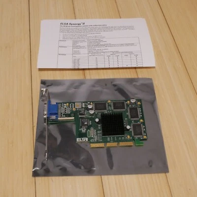 ELSA Synergy II-32 RIVA TNT2 by NVIDIA AGP VGA 2D 3D 32MB Video Card - Tested 01 - Image 1 of 4