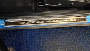 Door Sills "392 HEMI" 2pc fits 2015-2024 Dodge Challenger - Picture 1 of 4
